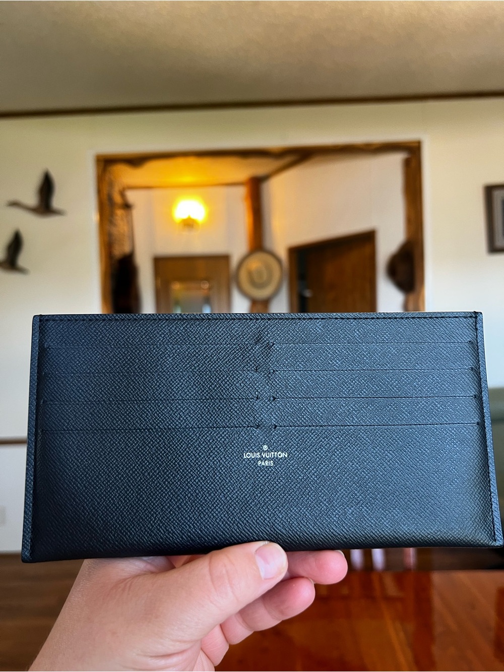 Louis Vuitton Felicie black credit card holder